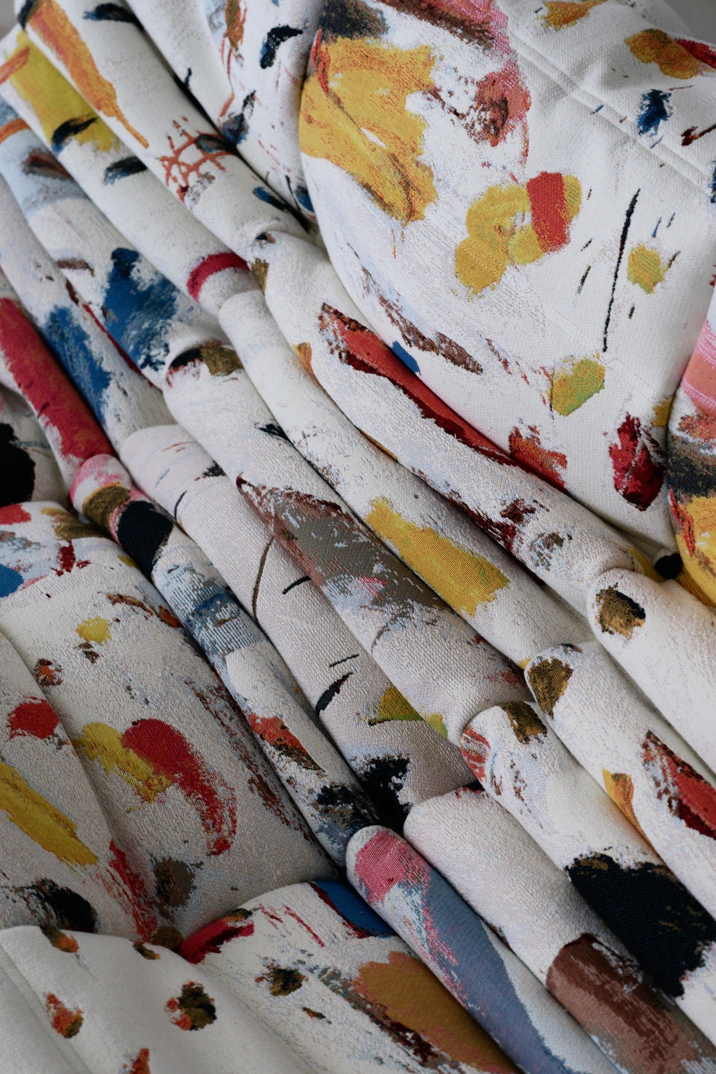 🔴 Togo loveseat "Arty Tapisserie" by Michel Ducaroy for Ligne Roset , 1970s