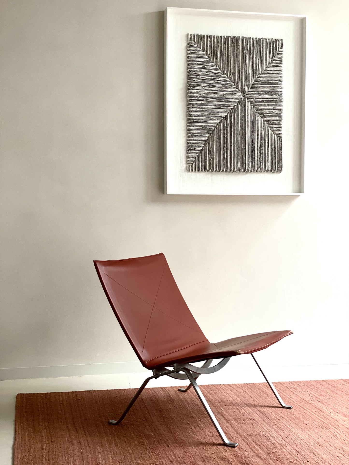First generation PK22 Easy chair by Poul Kjaerholm, 1960s