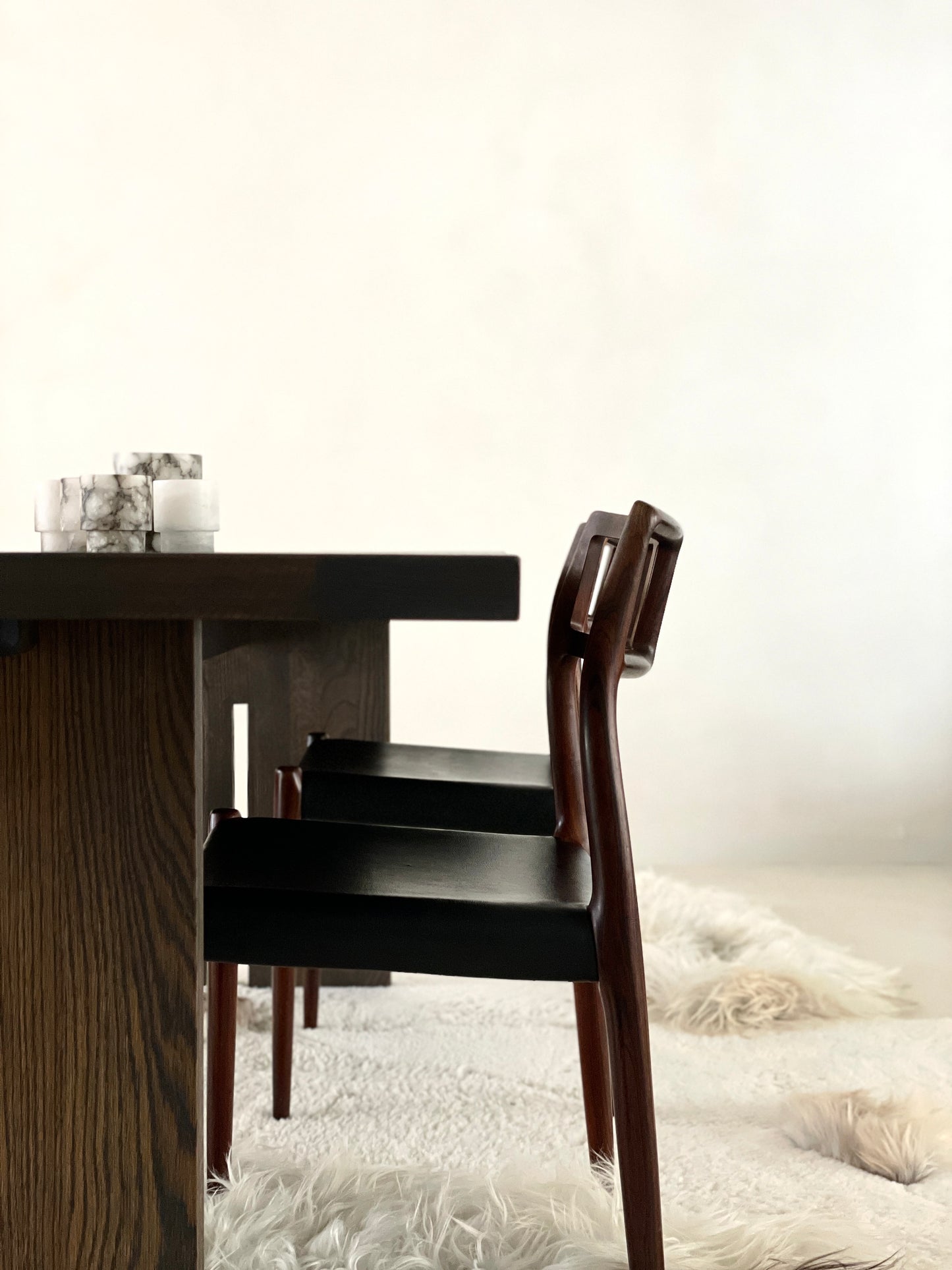 Dining chairs model 79 by Møller, 1960s
