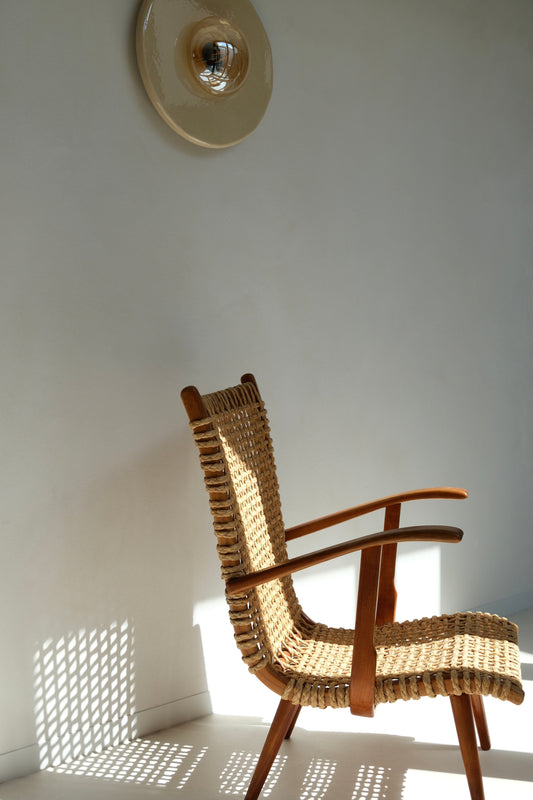 Woven Rope Armchair, The Netherlands, 1950s