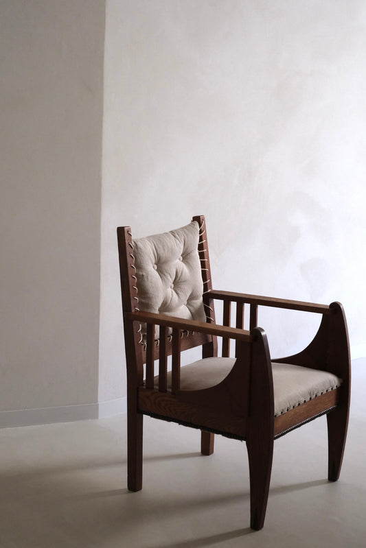 Modernist Amsterdam School lounge chair, The Netherlands , 1920s